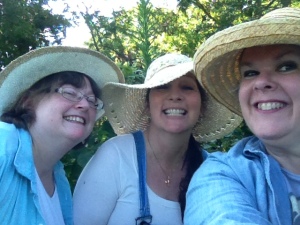 A couple of years ago, I took a couple of my girlfriends blackberry picking. I told them that wearing wide-brimmed hats were apart of my families tradition.